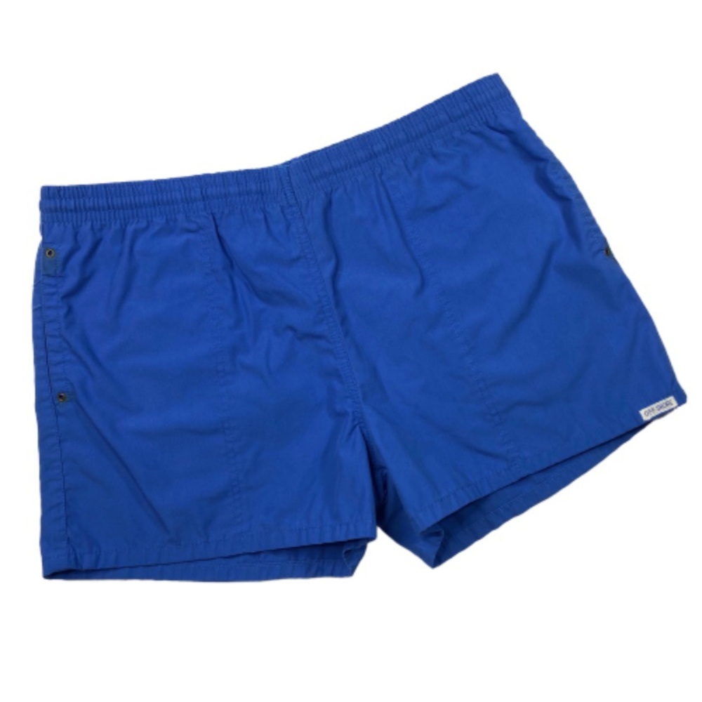 Vintage 90s swimwear board shorts trunks blue XL